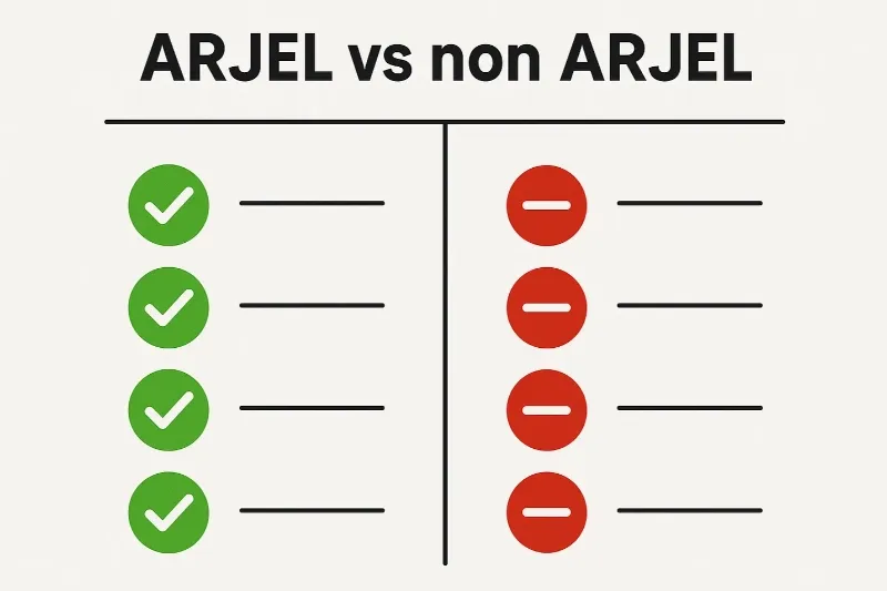 Casinos ARJEL vs casinos non ARJEL : comparaison complète