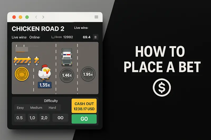 How to place a bet in chicken road 2