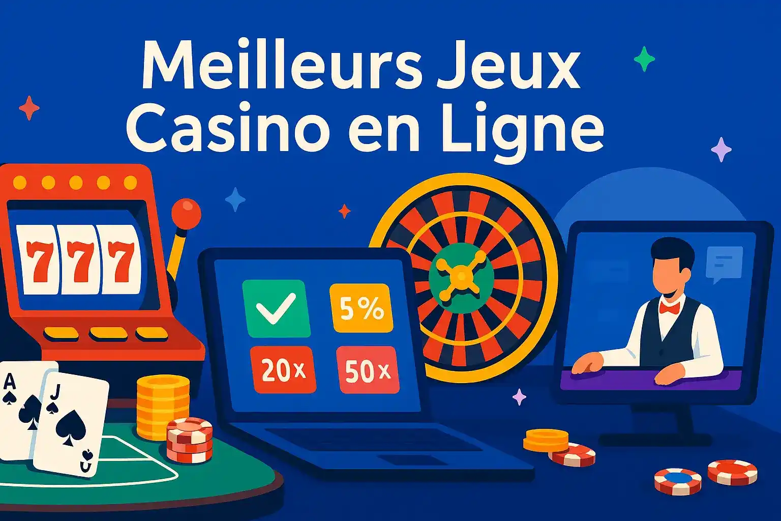 Jeux proposés dans le meilleur casino 